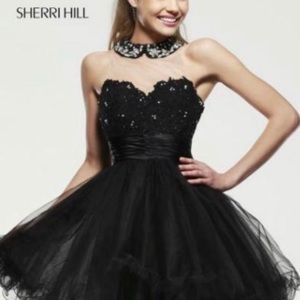 Black Sherri Hill Cocktail Dress